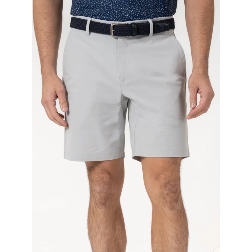 NWT Rhoback Mens 40 Delta Looper Shorts Stratus Grey 8" Inseam Golf Shorts